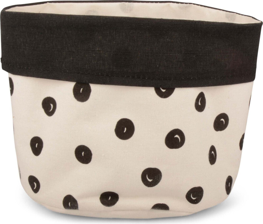 Bilde av Form Living Oppbevaringskurv Prick Stor, Beige/Svart Del 1/2 - Kurver