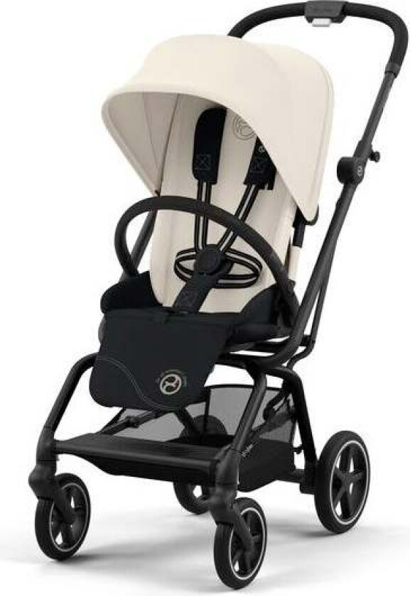 Eezy S Twist+2 Sportsvogn, Canvas White - Vendbar Sittedel