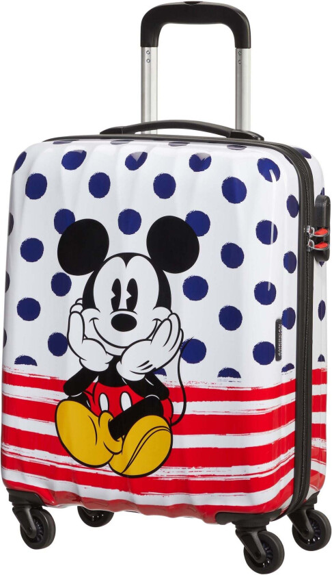 Disney Alfatwist 2.0 Spinner Koffert 36L, Mickey Blue Dots - Kofferter