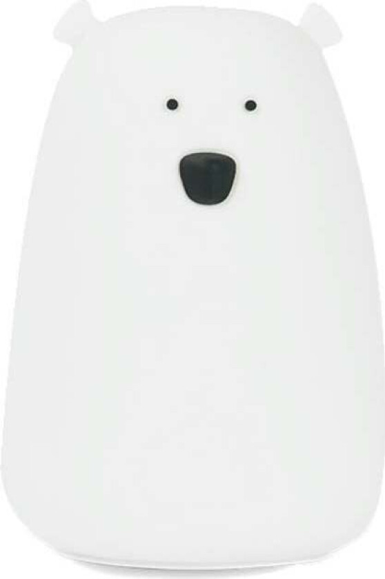 ByMoxo Lampe Stor Bjørn, Hvit - Nattlamper - Silikon