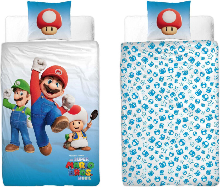 Sengesett 140x200, Blå - Sengesett - 100% Polyester