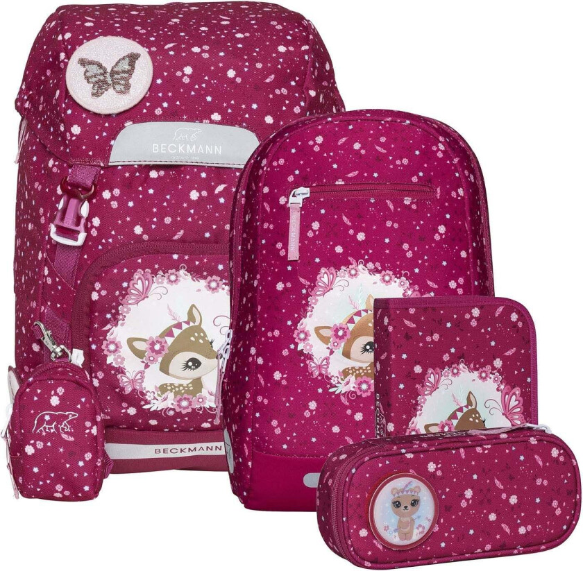 Classic Ryggsekk Sett 22L, Forest Deer Pink - Ryggsekker