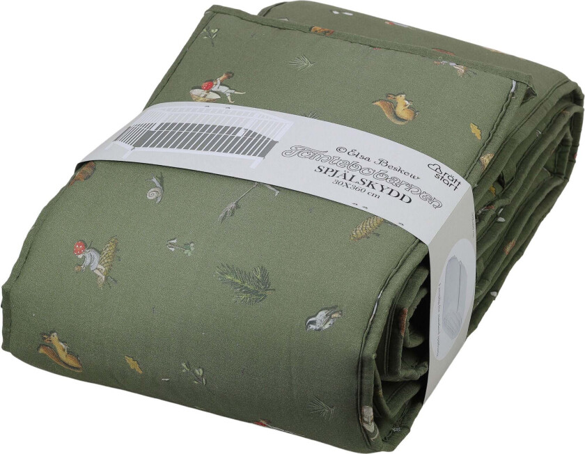 Beskow Tomtebobarnen Sengekant 30 x 360, Grønn - Sengekanter - Bomull,Polyester