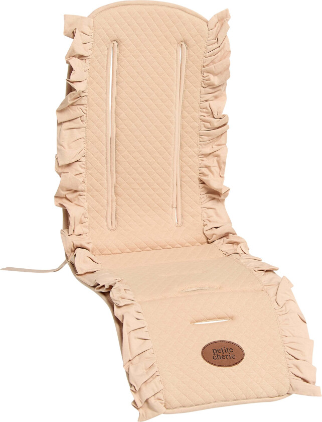 Soft Quilted Sittepute, Melange Beige - Sitteputer & Lammeskinn - 100% Polyester