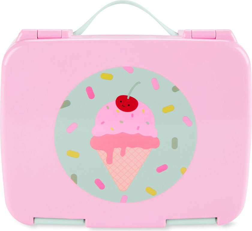 SkipHop Spark Style Bento Matboks Iskrem, Rosa - Bestikk & Servering - Plast