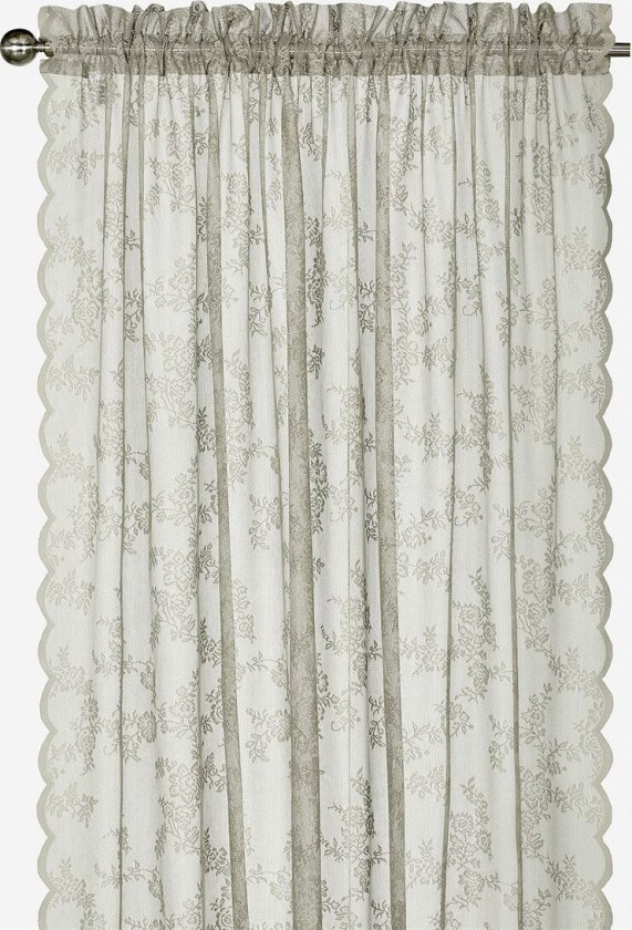 Mønstret blondegardin Rosalyn 2-pack