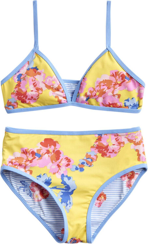 s Tosidig Bikini, Yellow Floral 3 År - Badetøy