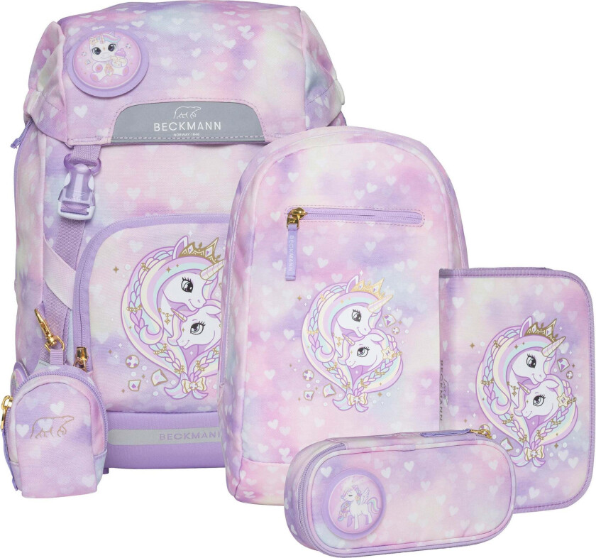 Classic Ryggsekk Sett 22L, Unicorn Princess Purple - Ryggsekker - Polyester