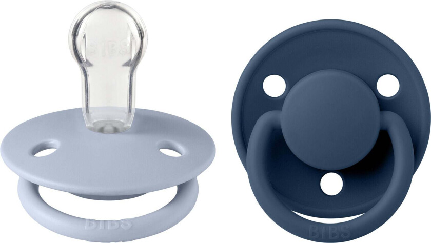 De Lux Smokk 2-pack Silikon One Size Rund, Dusty Blue/Steel Blue - Smokker - Silikon