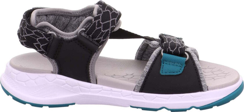 Criss Cross Sandaler, Black/Green, Str. 28 - Sandaler & Slippers