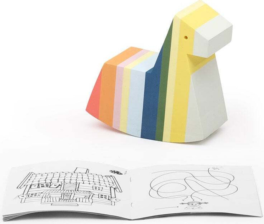 bObles Pippi Longstocking mini horse, Röd - Motoriske møbler