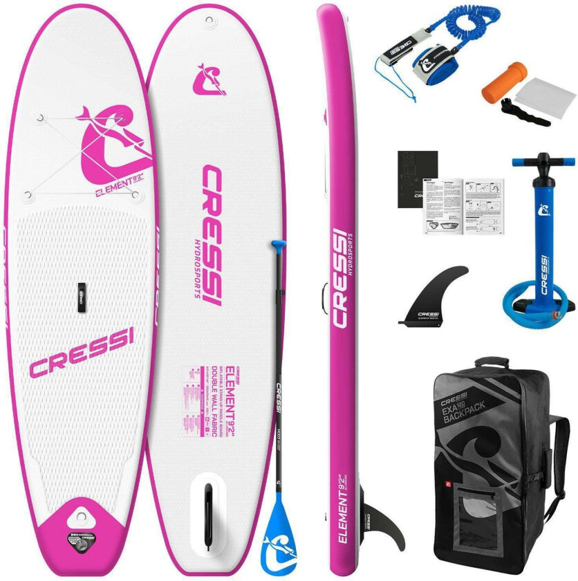 Element Small All Around ISup Set 9'2, Hvit/Rosa - SUP Brett