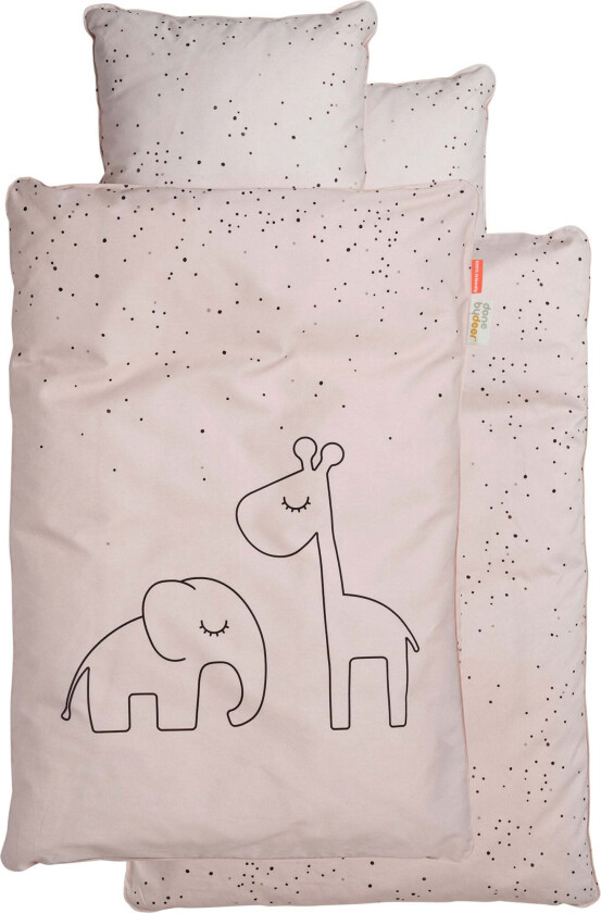 Done by Deer Sengesett Dreamy Dots 70x80, Rosa - Sengesett - 100% Bomull