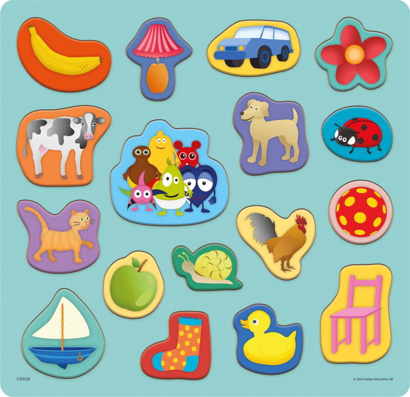 Kärnan Babblarna Puslespill 17 Deler - Barnepuslespill - Tre