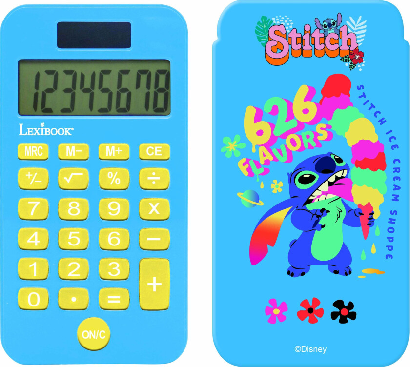 Disney Lilo & Stitch Pocket Kalkulator - Skolestart & Skrivesett