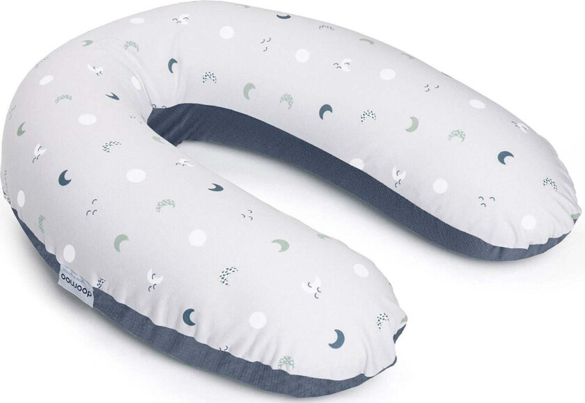Trekk til Amme- og Graviditetspute Måne, Blå/Grå - Ammeputer