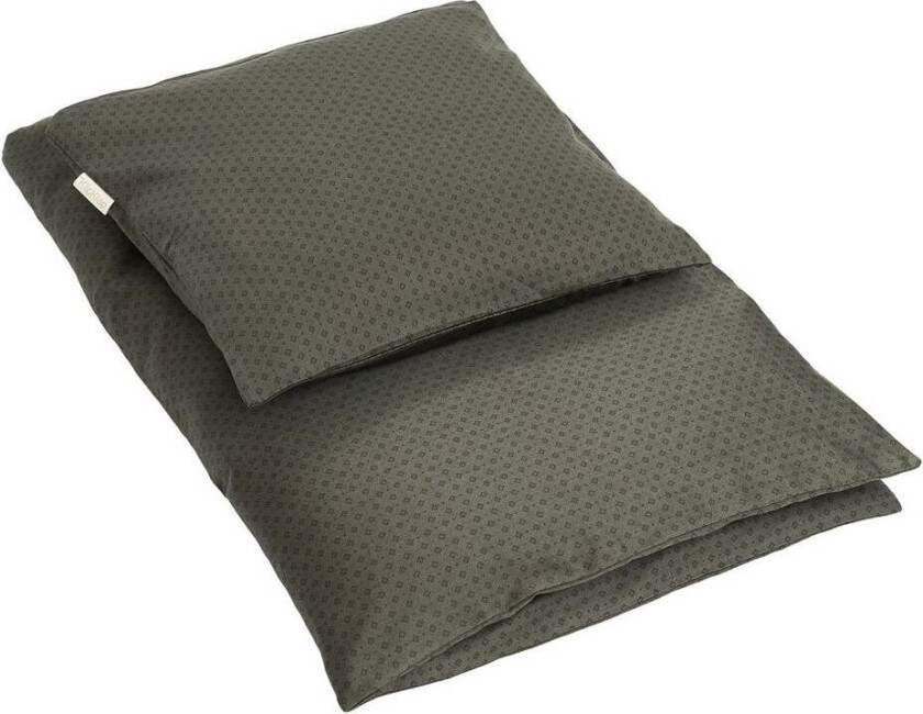 KlipKlap Sengesett Baby Indian Diamonds 70x100, Grønn - Sengesett - Bomull