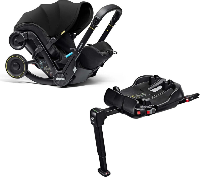 X Babybilstol inkl. ISOFIX Base, Nitro Black - Med Base