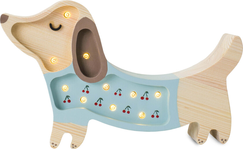 Lampe Hundevalp, Blå - Nattlamper