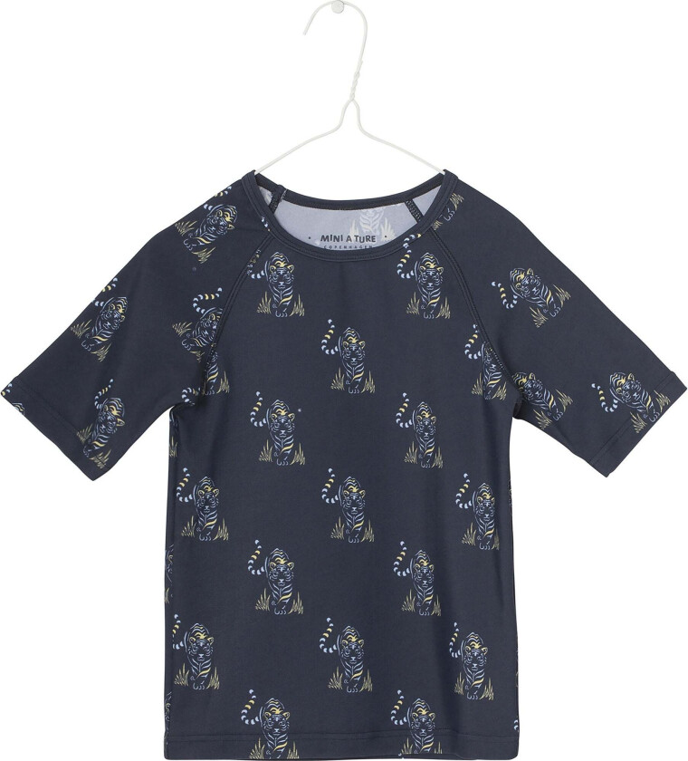 MINI A TURE UV-trøye, Blå/Mønstret, 110-116 - Badetøy