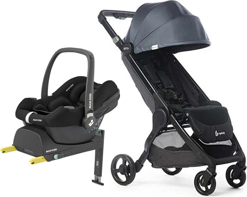 Metro+ Trille inkl. Maxi-Cosi CabrioFix i-Size Babybilstol & Base, Slate Grey - Triller