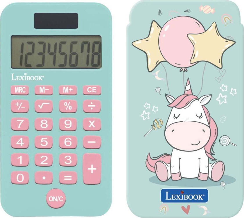 Enhjørning Pocket Kalkulator - Skolestart & Skrivesett