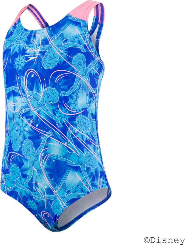 Disney Frozen Allover Badedrakt, Blue/Turquoise 98 - Badetøy