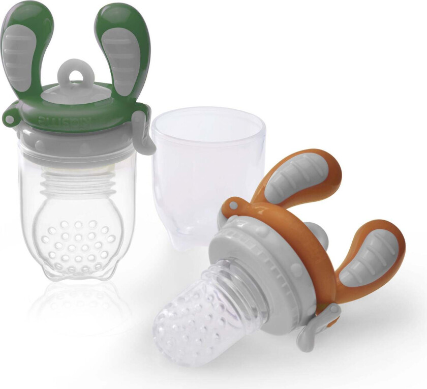 Food Feeder 2-Pack, Oransje/Grønn -  Bestikk & Servering