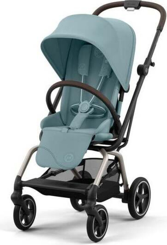 Eezy S Twist+2 Sportsvogn, Stormy Blue - Vendbar Sittedel