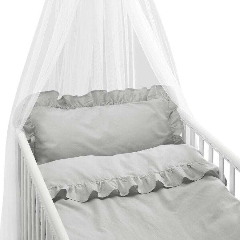 Sengesett Sprinkelseng Volang 130x100, Grått - Sengesett - 100% Bomull