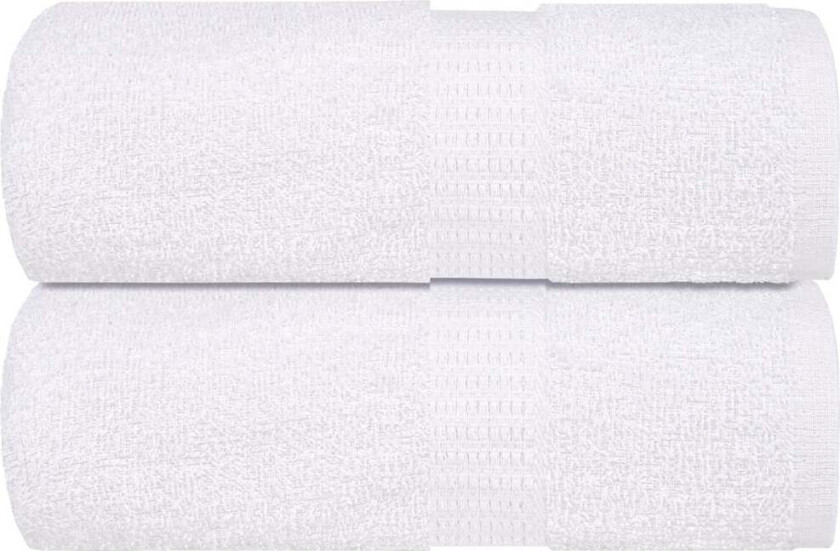 Vaskekluter 2 stk hvit 15x21 cm 360 g/m2 100 % bomull