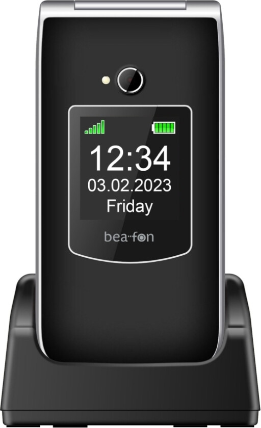 Bea-Fon Silver Line - Funksjonstelefon - Microsd Slot - Rear Camera