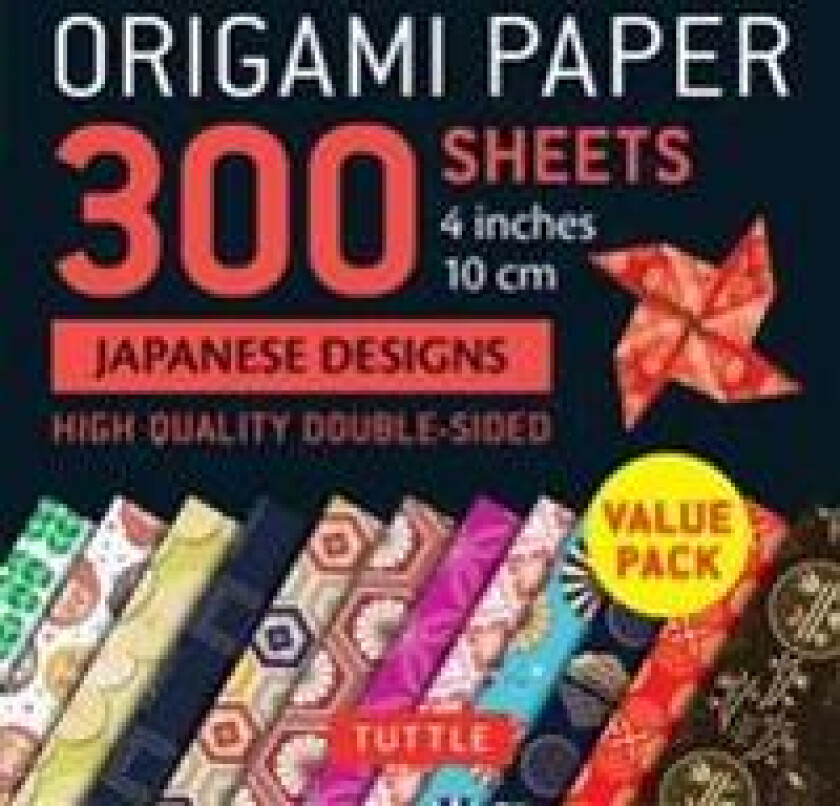 Origami Paper 300 sheets Japanese Designs 4' (10 cm)