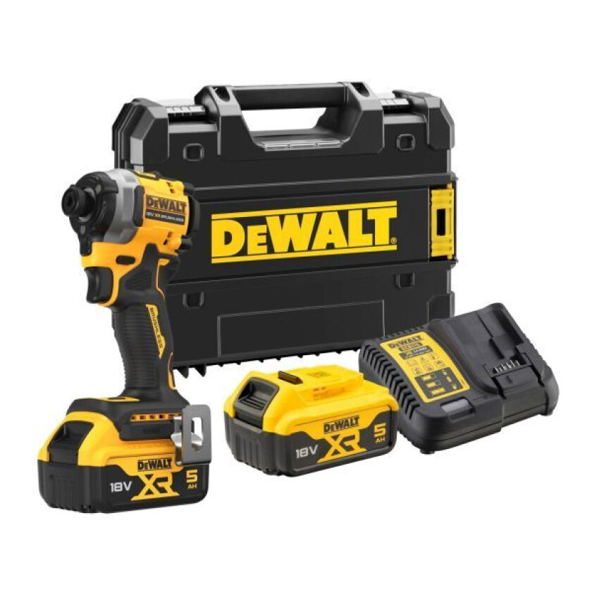 Dewalt DCF850P2T-QW Slagskrutrekker med batteri og lader