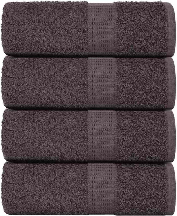 Bilde av Vaskekluter 4 stk antrasitt 15x21 cm 360 g/m2 100 % bomull