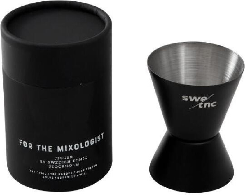 For the Mixologist målebeger 6 cl/3cl svart