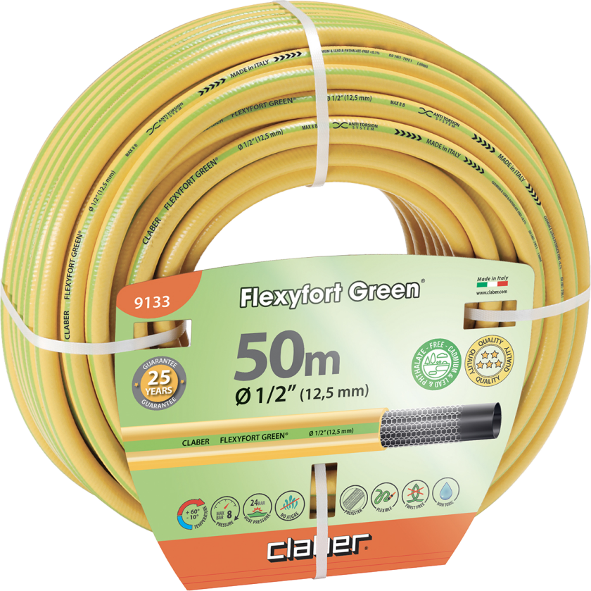 Bilde av Flexyfort Green vandslange gul 1/2" 50mtr
