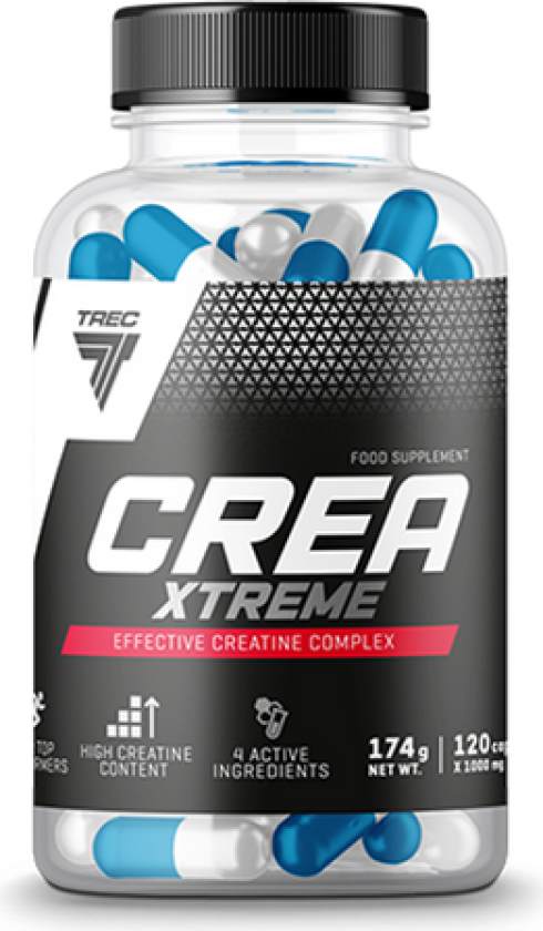Trec Crea Xtreme 120 kapsler, kreatin