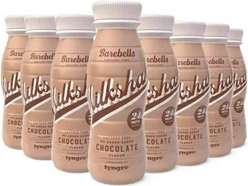 Protein Milkshake 8x330 ml, Sjokolade