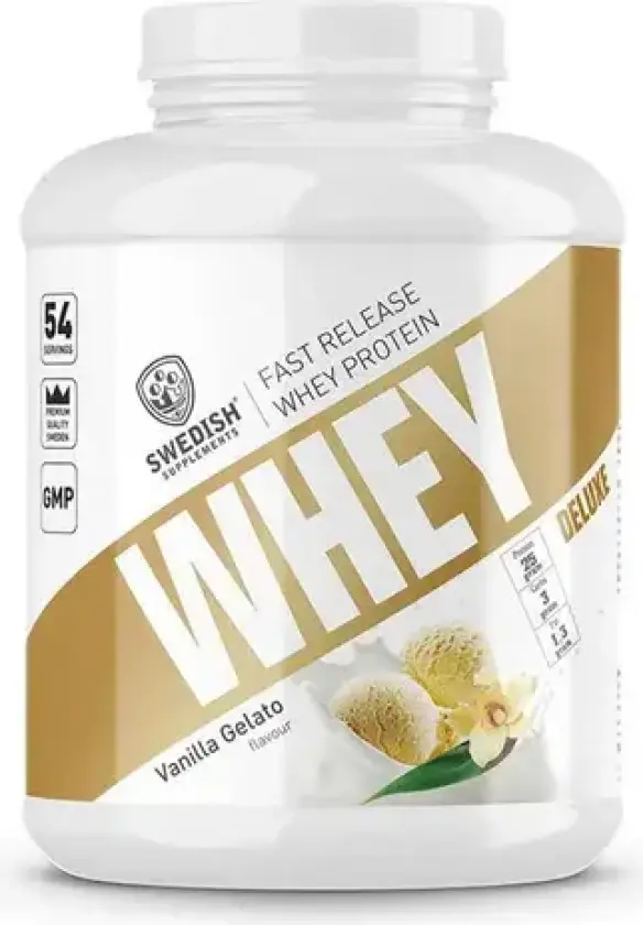 Swedish Whey Deluxe 1.8 kg Fast Release, proteinpulver