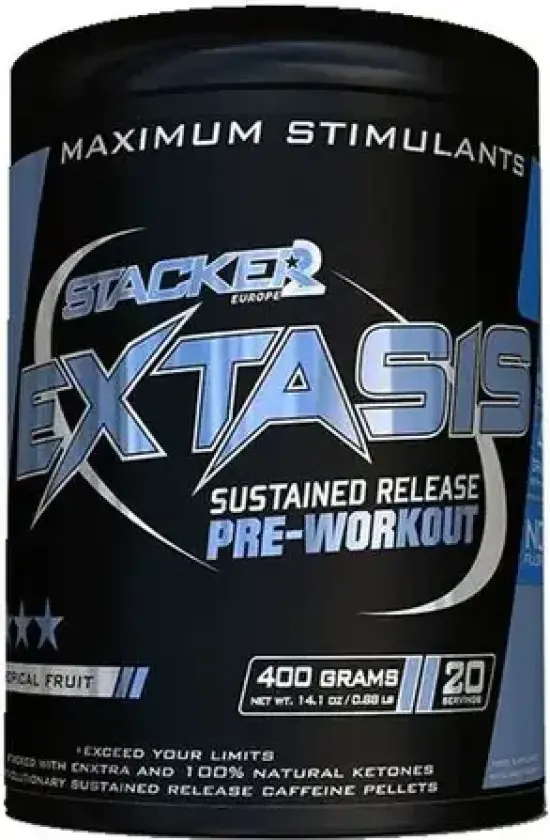 Bilde av Stacker Extasis Pre Workout 400g, PWO