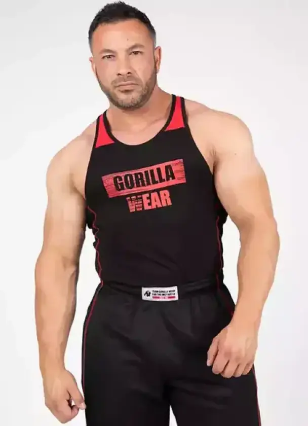 Wallace Tank Top, svart/rød