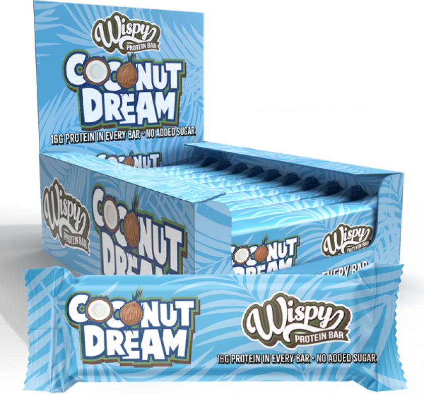 Protein Bar, 55g x 10stk, Coconut dream