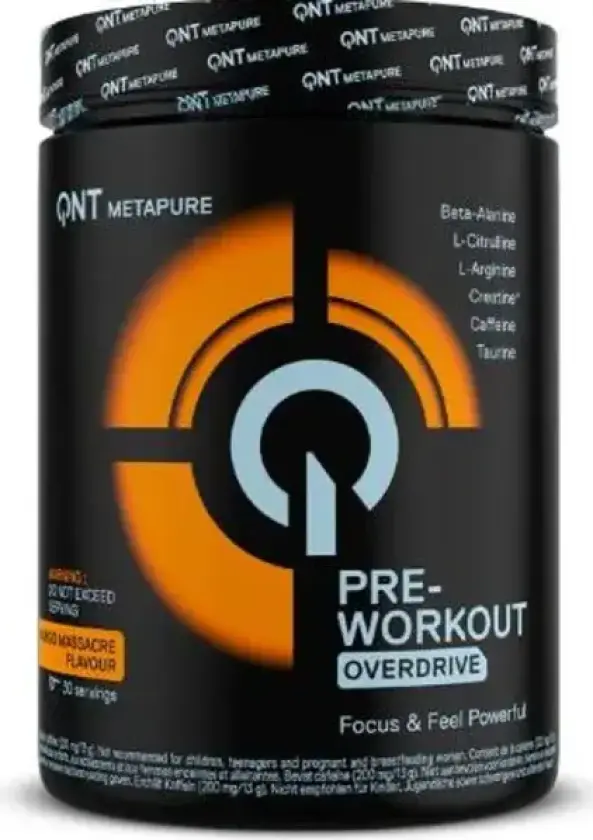 Metapure Pre Workout Overdrive 390g, PWO