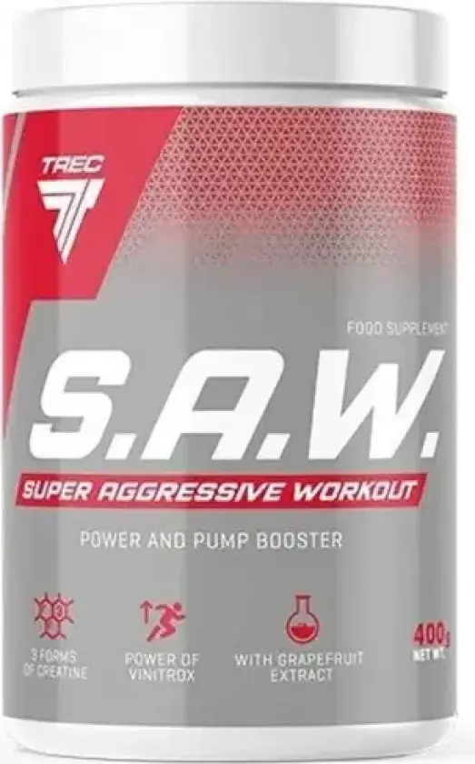 S.A.W. Super Aggressive Workout 400 g, PWO
