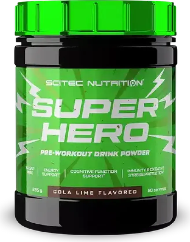 SuperHero Pre Workout 285 g, PWO. Eksplosiv energi