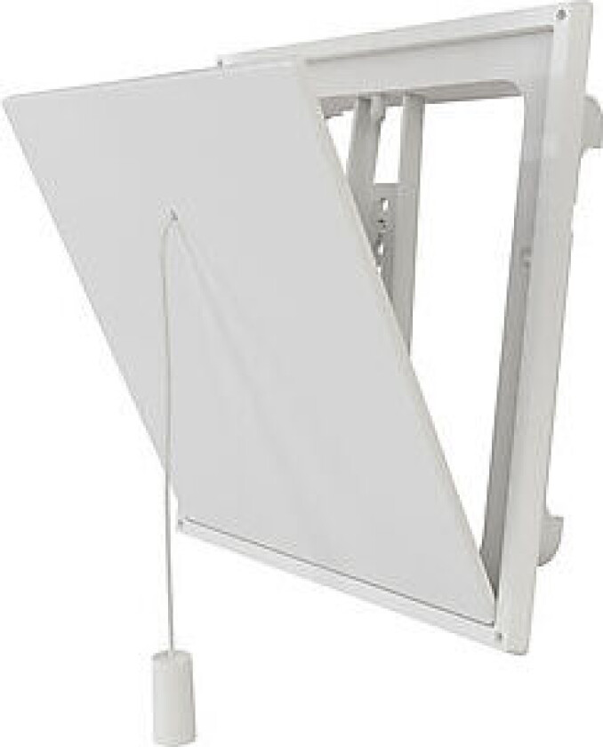 Klaffventil innvendig 150 x 150 mm hvit