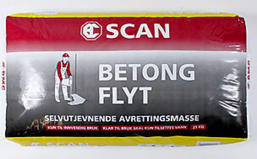Scan betongflyt sparkel 25kg 48 plastsek/pal