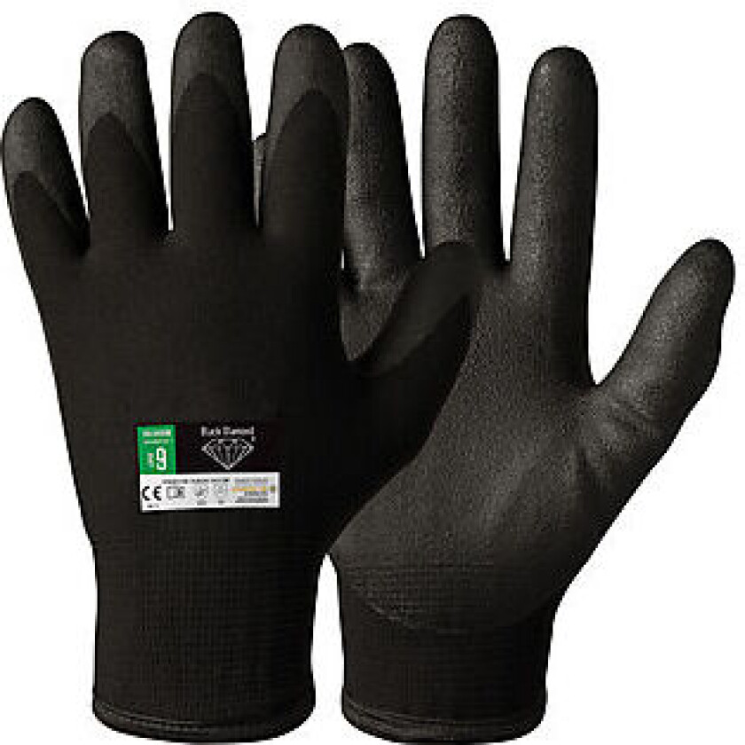 Hanske nylon PVC belegg str 11 foret granberg black diamond