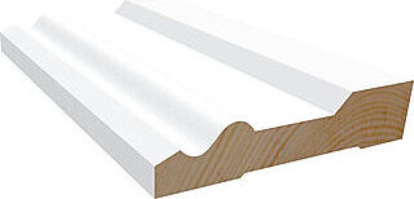 Bilde av Gulvlist furu M305 hvit bomull S0502-Y 15x70x4400 mm
